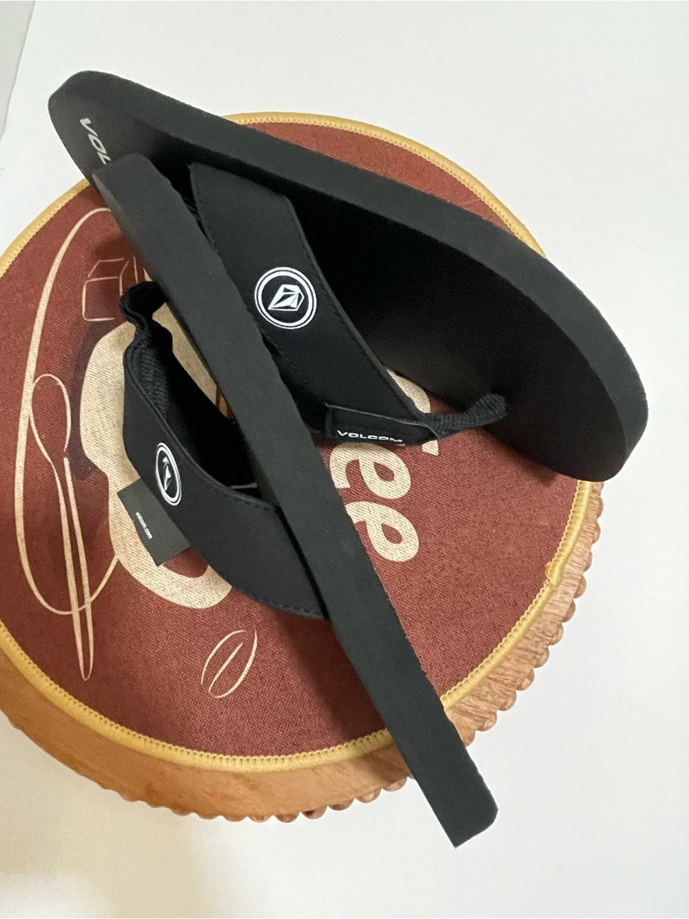 Volcom Black Men's Logo Thong Sandals